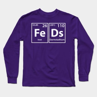 Feds (Fe-Ds) Periodic Elements Spelling Long Sleeve T-Shirt